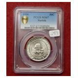 1936 Norfolk Silver Comm Half PCGS MS67