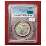 1939 S Oregon Silver Comm Half PCGS MS66