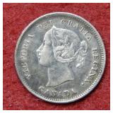 1891 Canada Silver Half Dime
