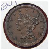 1854 Half Cent