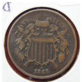 1865 Two Cent Piece