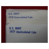 1977 & 1978 US Mint Set Coins