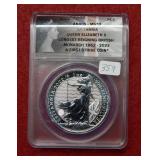 2022 England Silver Bullion Britannia ANACS MS70