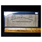 1862 $1.75 VA Bank of the Commonwealth Note