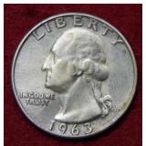 1963 ? Washington Silver Quarter