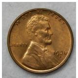 1936 S Lincoln Wheat Cent