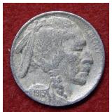 1915 D Buffalo Nickel - grainy