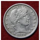 1896 O Barber Silver Quarter