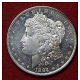 1884 O Morgan Silver Dollar Coin