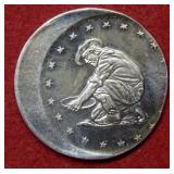 Off Center 1oz .999 Silver Bullion Round