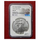 2022 Silver Eagle 1oz NGC MS70