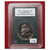 1961 Franklin Silver Half Dollar ***