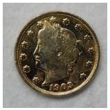 1903 Liberty Head Nickel - .999 Gold Plated
