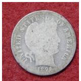 1896 Barber Silver Dime
