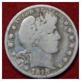 1915 Barber Silver Half