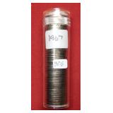 Roll of 1967 Jefferson Nickels