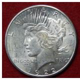 1922 S Peace Silver Dollar
