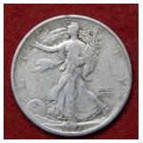 1918 Walking Liberty Silver Half