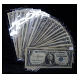 (20) Silver Certificates - circulated