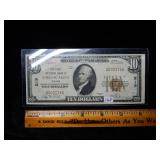 1929 $10 National Currency Charter Bank #219
