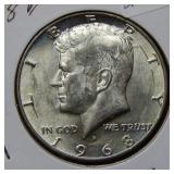 1968 D Kennedy UNC Half