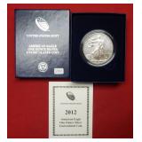 2012 W UNC Silver Eagle