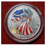1999 Colorized Silver Eagle 1oz