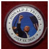 1oz .999 Silver Bullion Round "Trump Fight Fight"