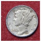 1931 S Mercury Silver Dime