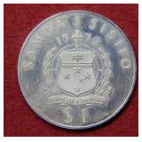 1972 Discovery of Samoa 200th Anniv Dollar
