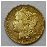 1900 Gold Plated Morgan Silver Dollar