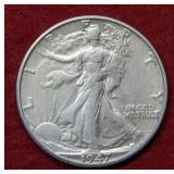 1947 D Walking Liberty Silver Half
