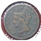1843 Large Cent