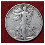 1927 S Walking Liberty Silver Half