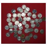 (50) Buffalo Nickels - hold, bent, etc