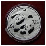 2022 China Silver Panda 30g .999 Bullion