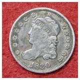 1830 Bust Silver Half Dime