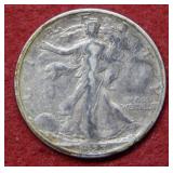 1923 S Walking Liberty Silver Half