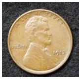1913 Lincoln Wheat Cent - brown