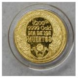 1/200oz .999 Gold Bullion - Sugar Skull