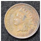 1906 Indian Head Cent - grainy