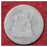 1869 Seated Liberty Silver Dime