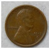 1913 S Lincoln Wheat Cent