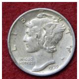 1939 S Mercury Silver Dime