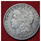 1896 S Morgan Silver Dollar