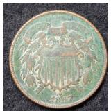 1867 Two Cent Piece