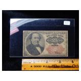 Fifth Issue Twenty Five Cent Fractional Note #1308