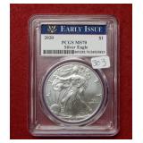 2020 Silver Eagle 1oz PCGS MS70