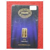 IGR 1/2g 999.9 Gold Bullion Bar ***