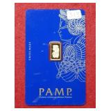 Pamp 1g 999.9 Gold Bullion Bar ***